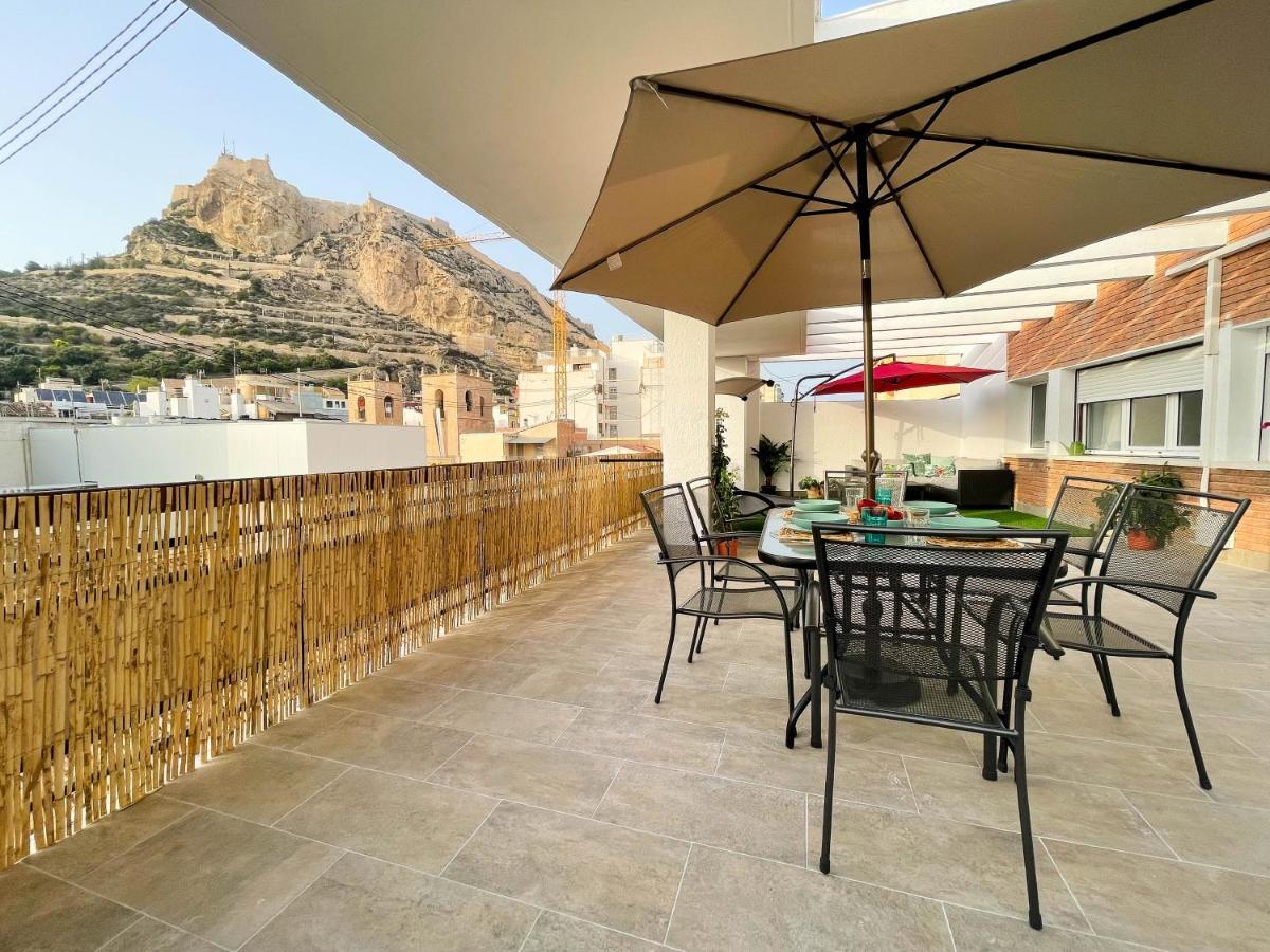 אליקאנטה La Terraza. Vistas Al Castillo A 1 Min. De La Playa מראה חיצוני תמונה